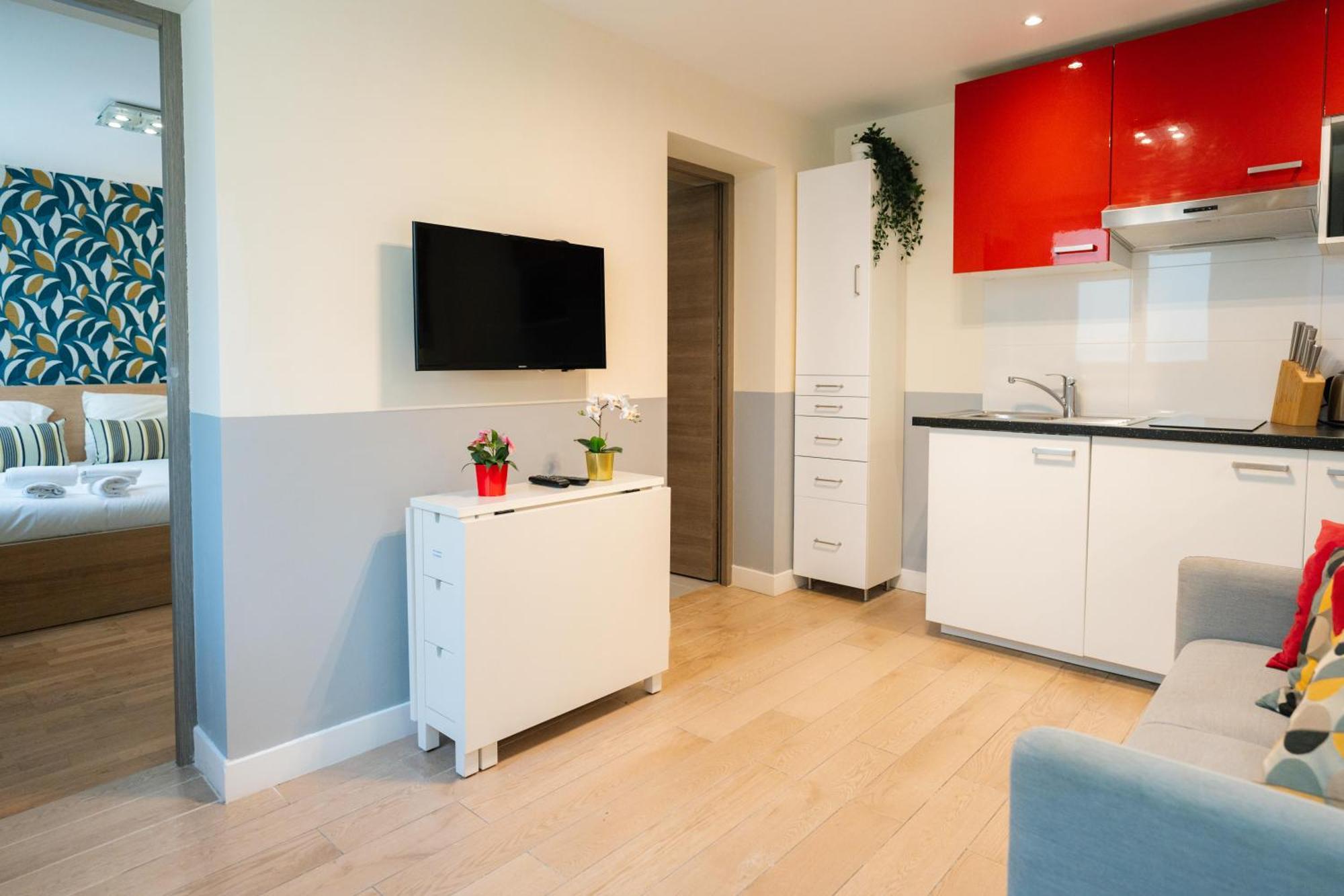 Appartement Stunning Modern Red Near Bastille-marais Parijs
